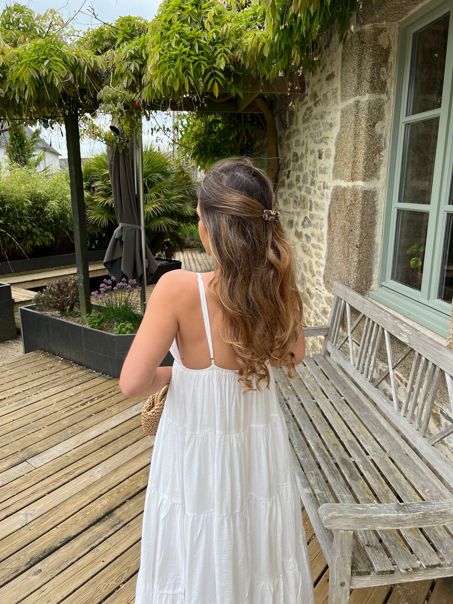 Robe longue Louisa blanche