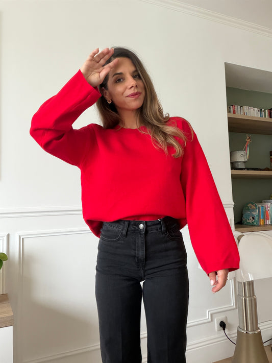 Pull rouge Thaïs