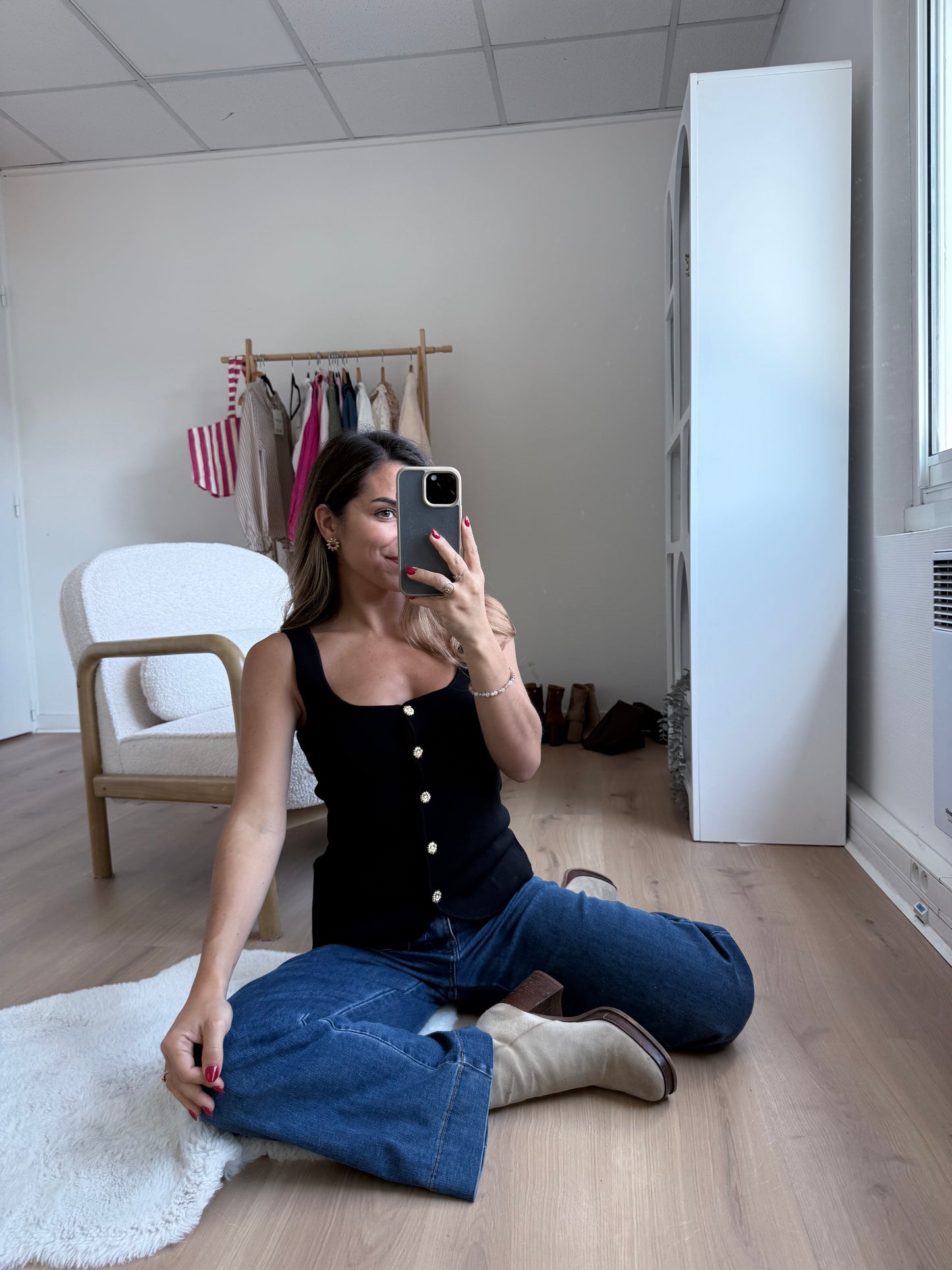 Top Ambre noir