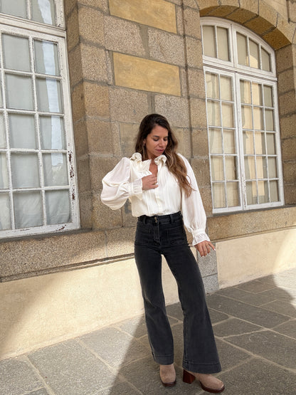 Blouse Brune écru