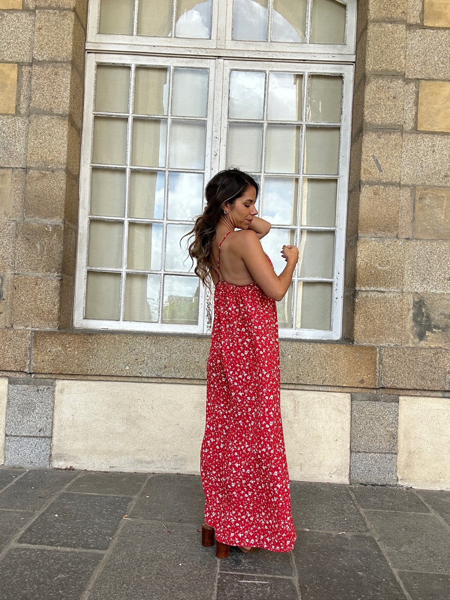 Robe longue fleurie Murcia