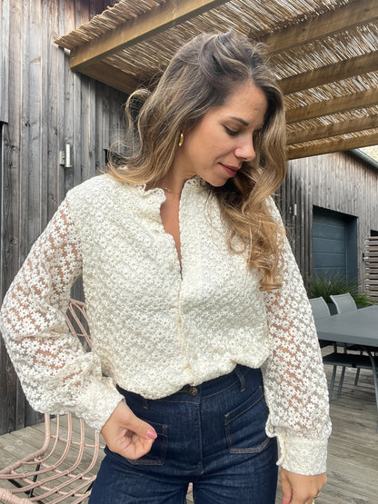 Blouse brodée Isaure
