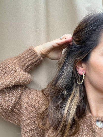 Boucles d'oreille créoles Sola