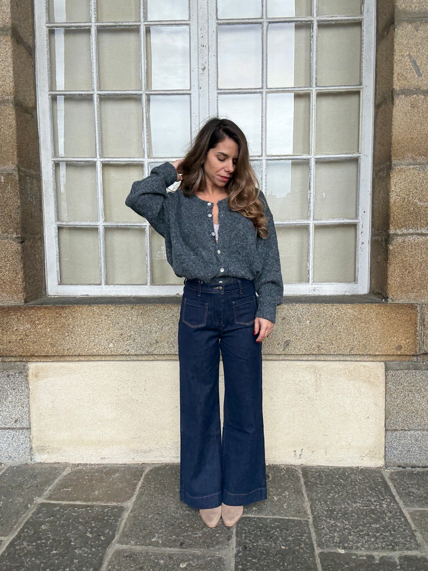 Cardigan Charlie gris foncé