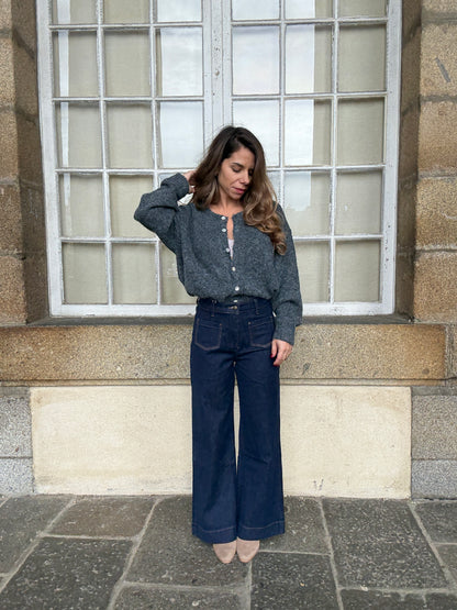 Cardigan Charlie gris foncé
