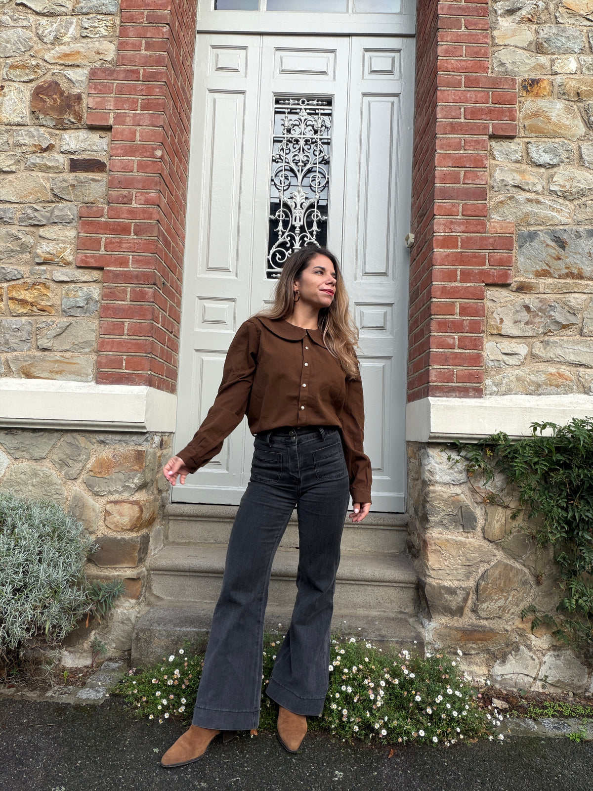 Blouse chocolat Jena