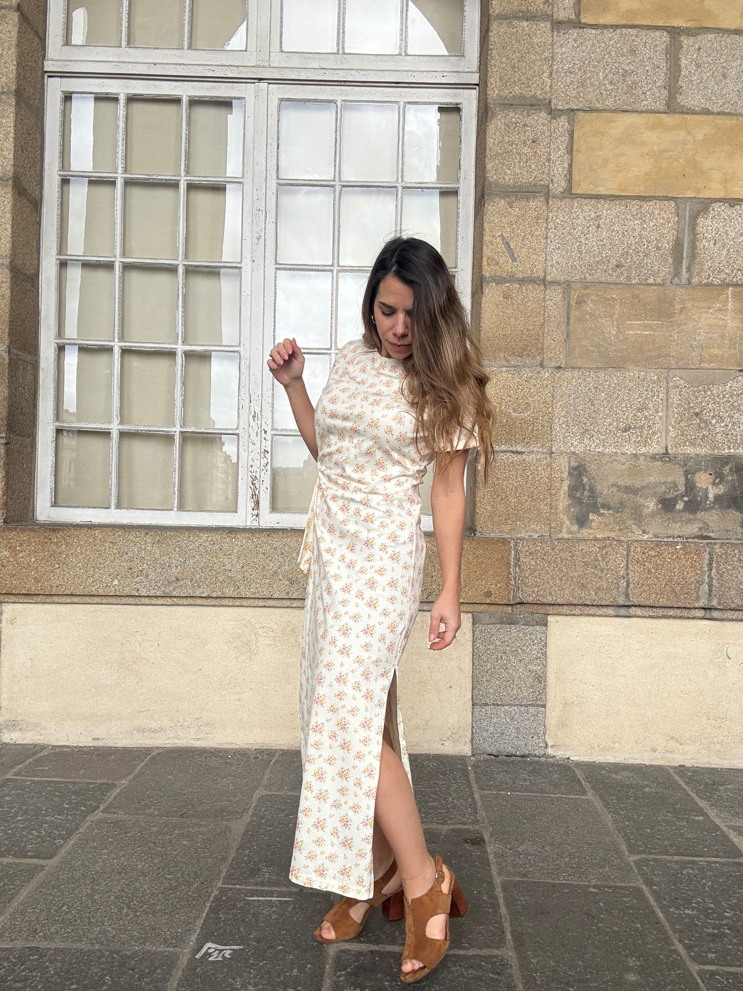 Robe longue à noeud Lucia