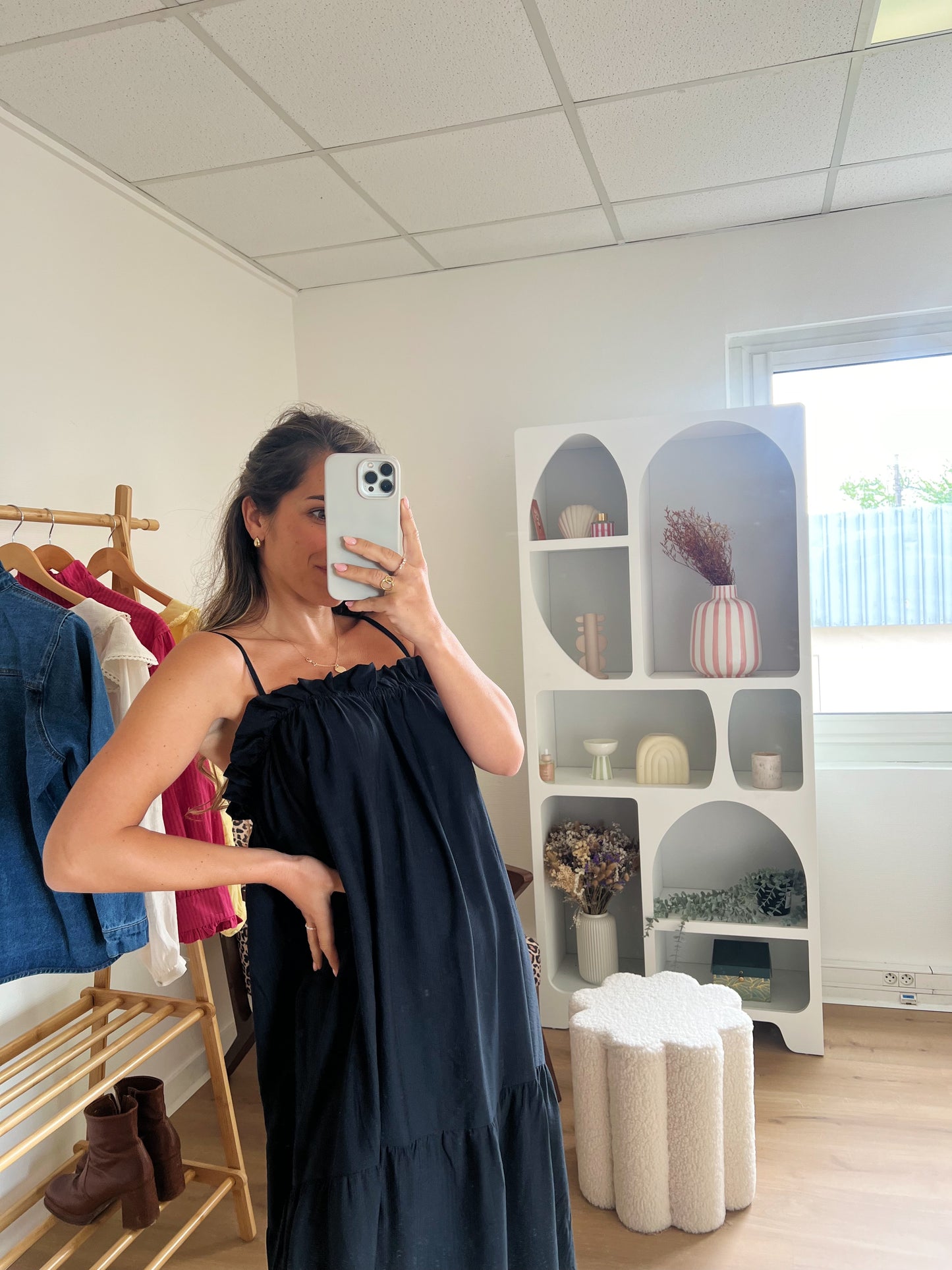 Robe longue Jade noire