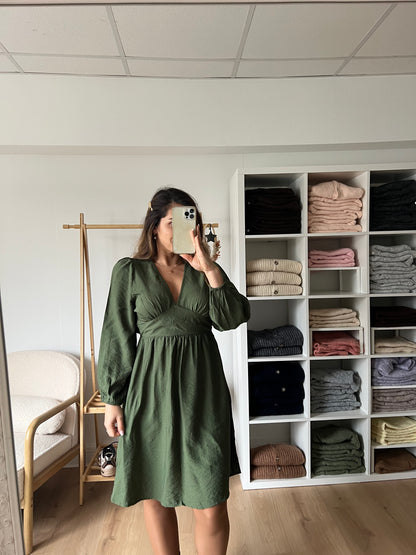 Robe Elena kaki