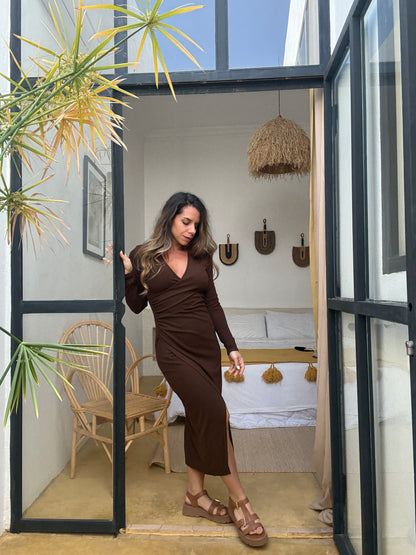 Robe Romane chocolat