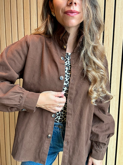 Veste en jean Céleste chocolat