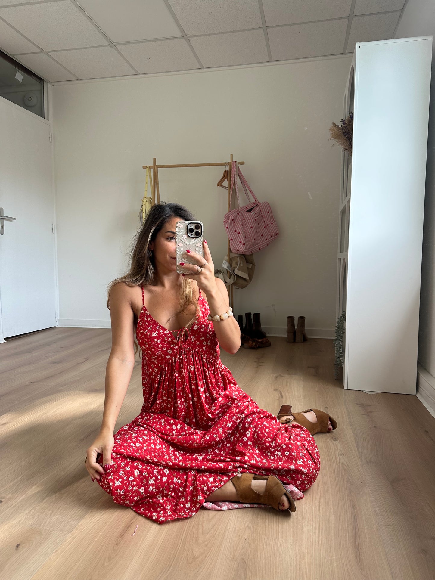 Robe longue fleurie Murcia