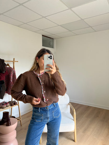 Cardigan Liberty Martha marron