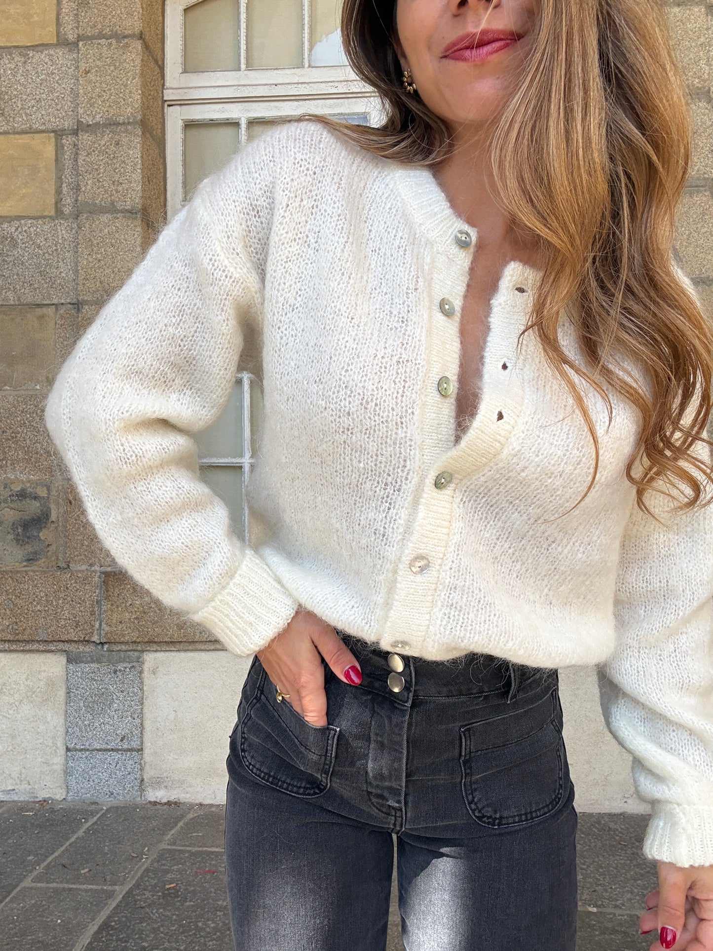 Cardigan Garance écru