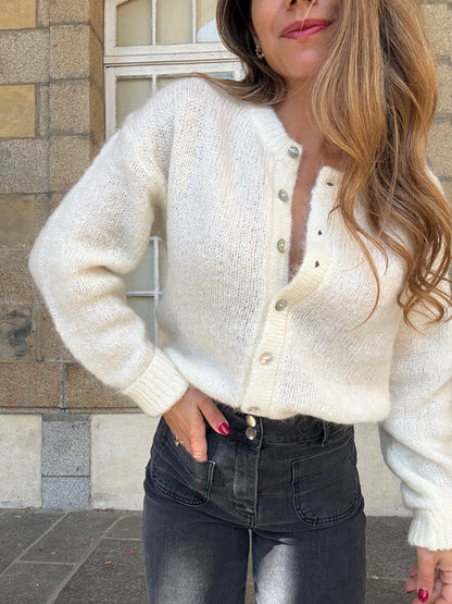 Cardigan Garance écru