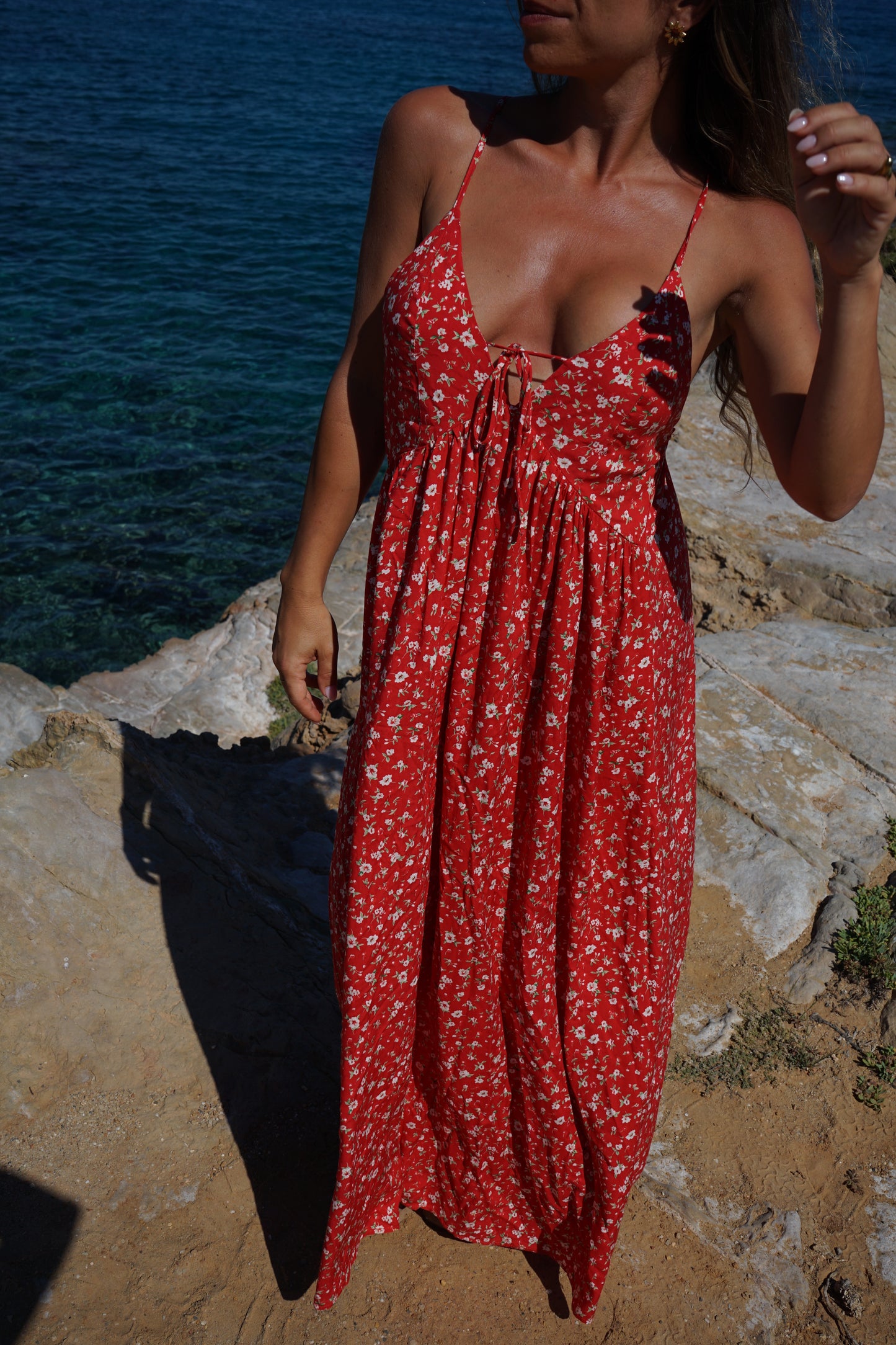 Robe longue fleurie Murcia
