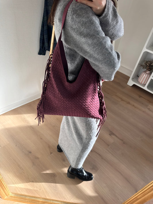 Grand sac à main Julia bordeaux