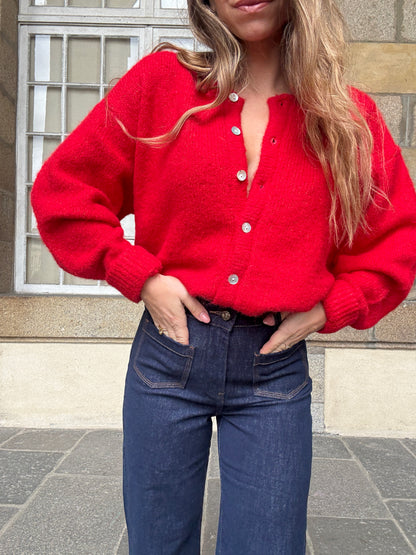 Cardigan Charlie rouge