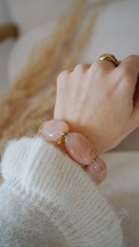 Bracelet Solal doux rose