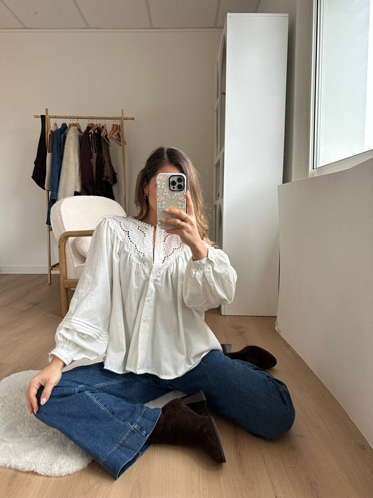 Blouse blanche ample Pia