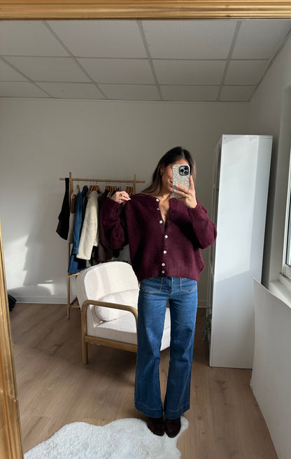 Cardigan Agatha bordeaux