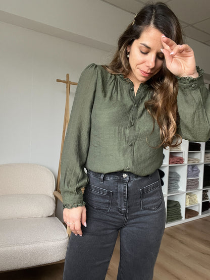 Blouse Catherine kaki