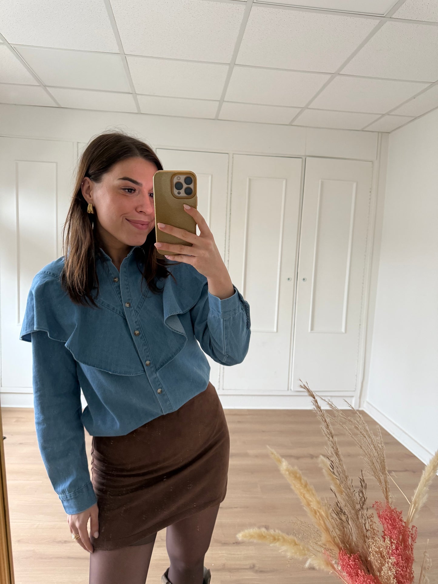 Blouse en denim Agathe