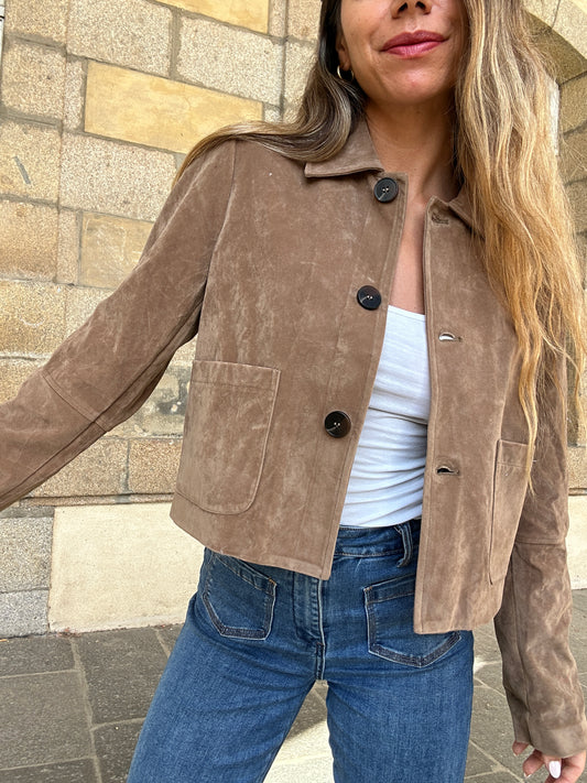 Veste effet daim Aline