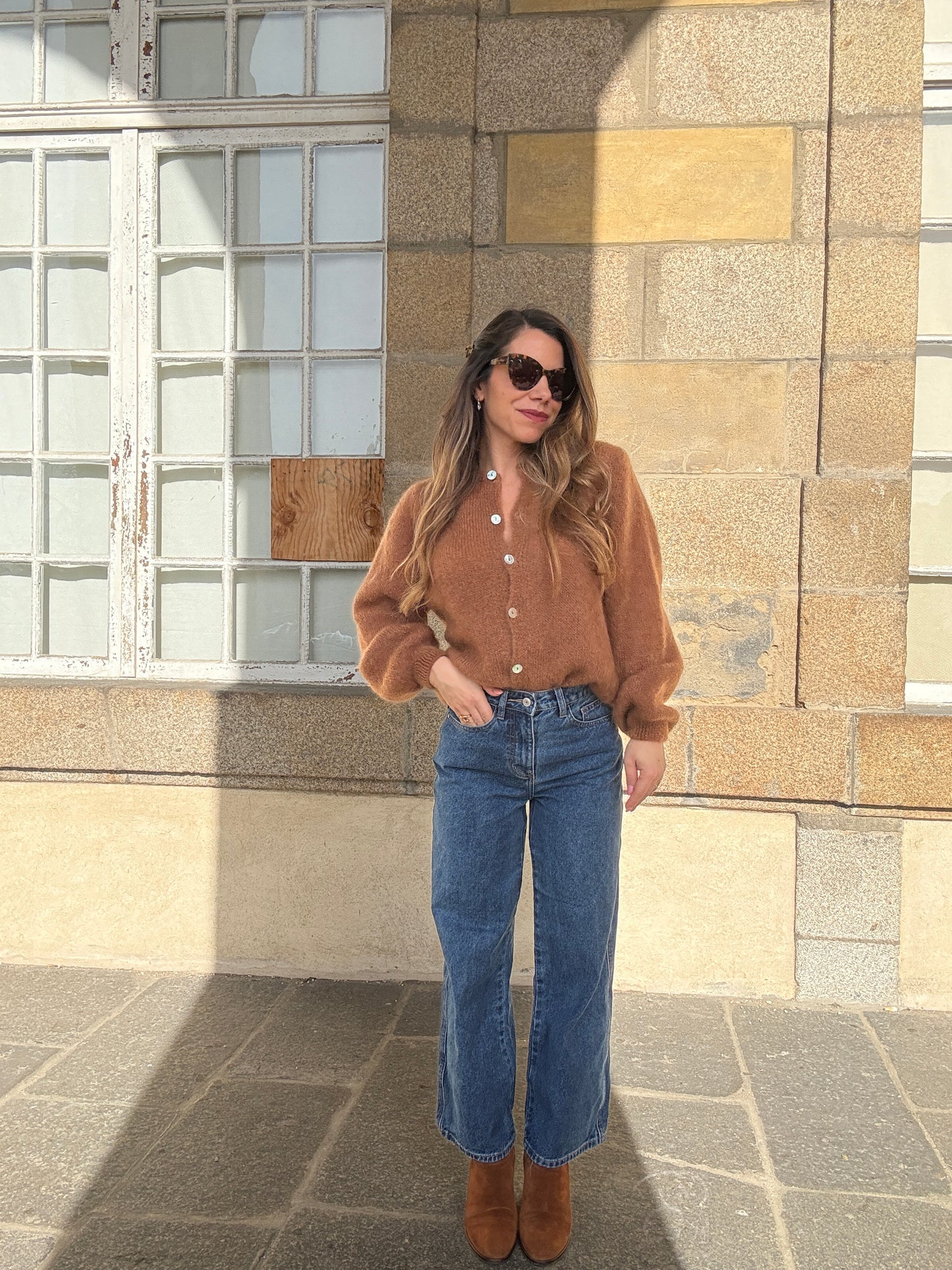 Maille en laine Bianca camel