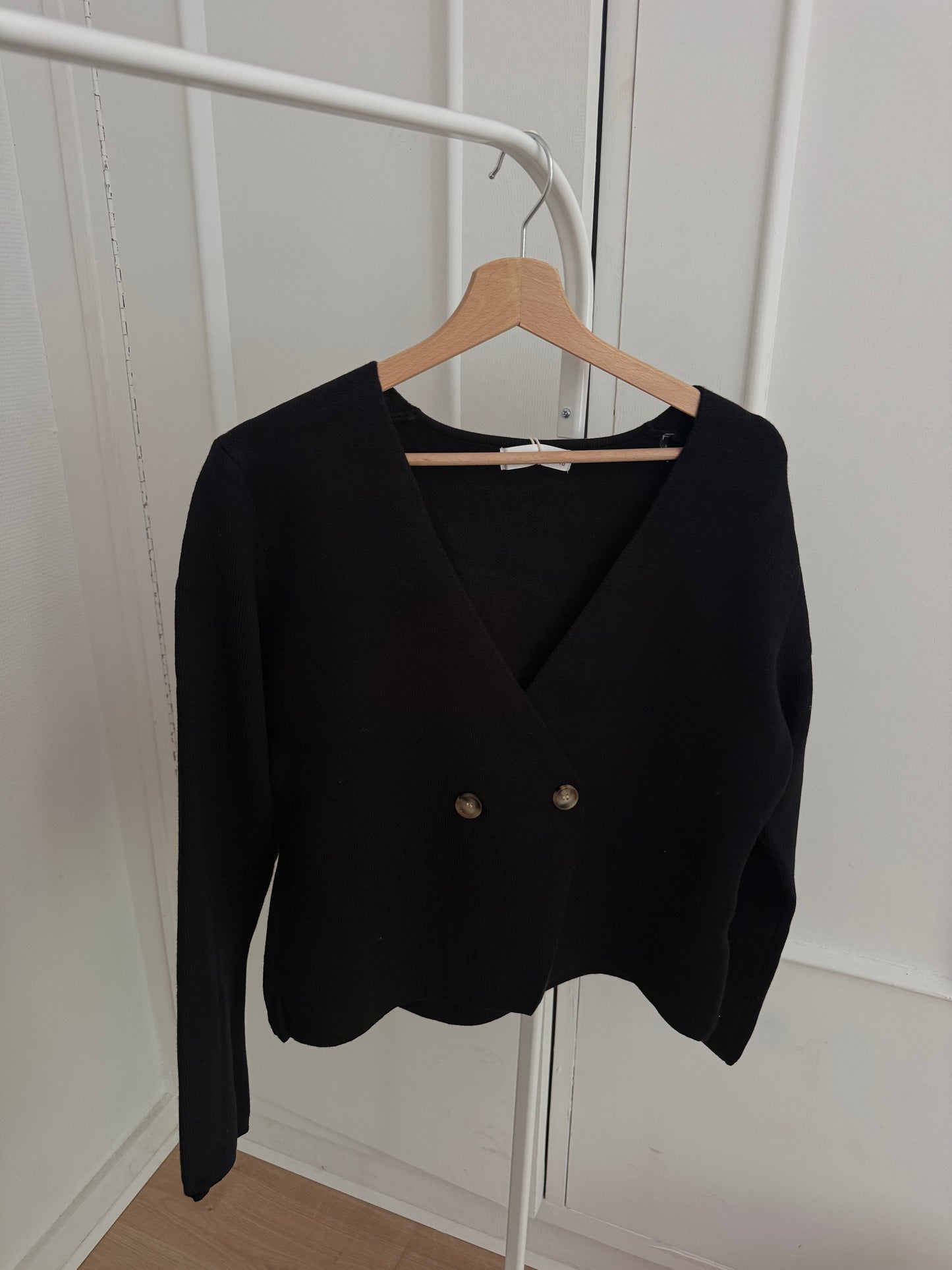 Blouse en maille Amanda noire
