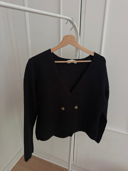 Blouse en maille Amanda noire
