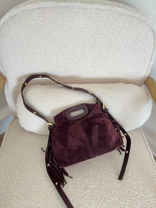 Sac à main en cuir Jodie Prune uni