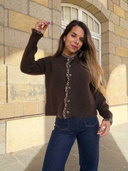 Cardigan Mady chocolat