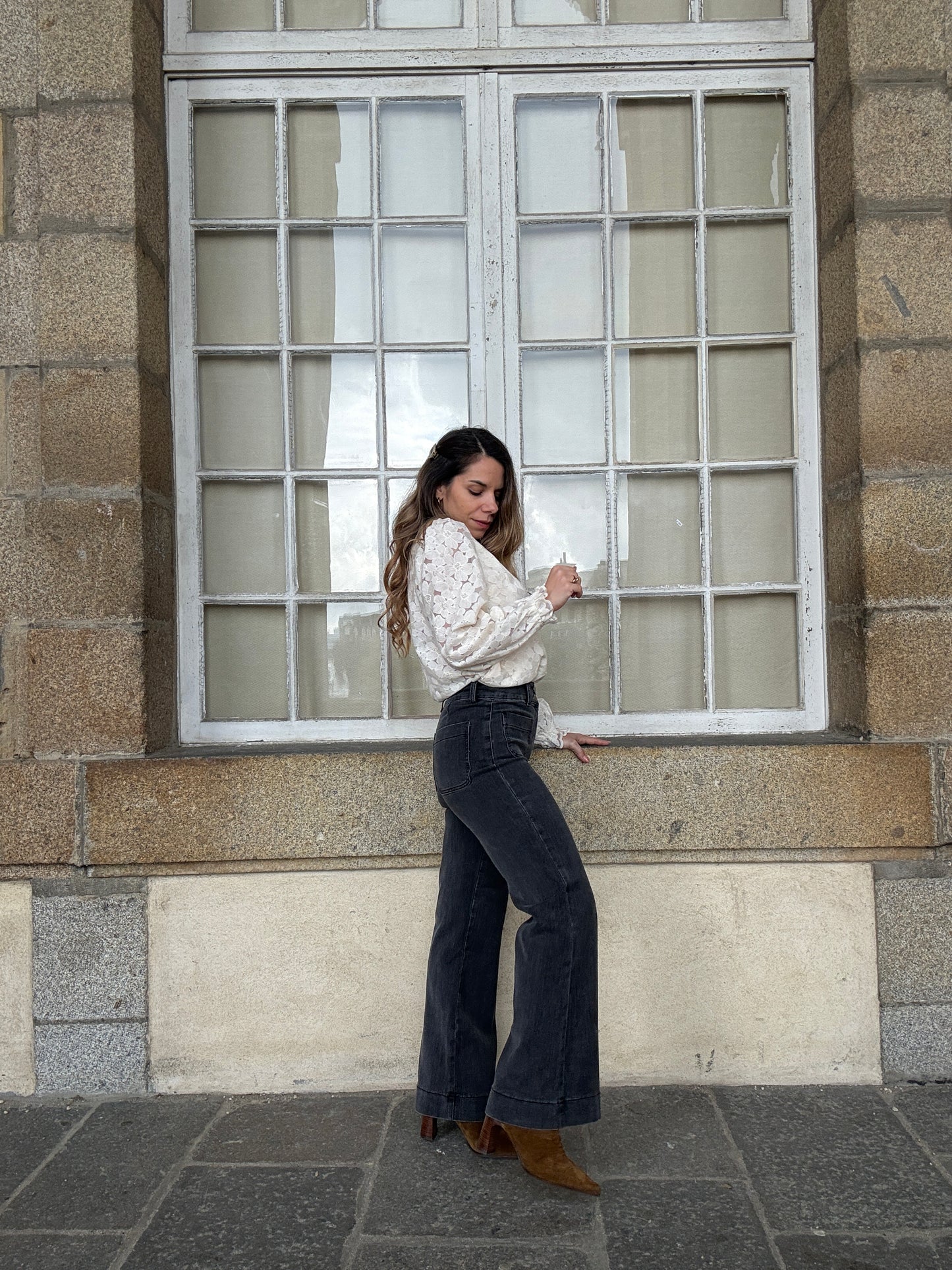 Jean Elenette gris anthracite