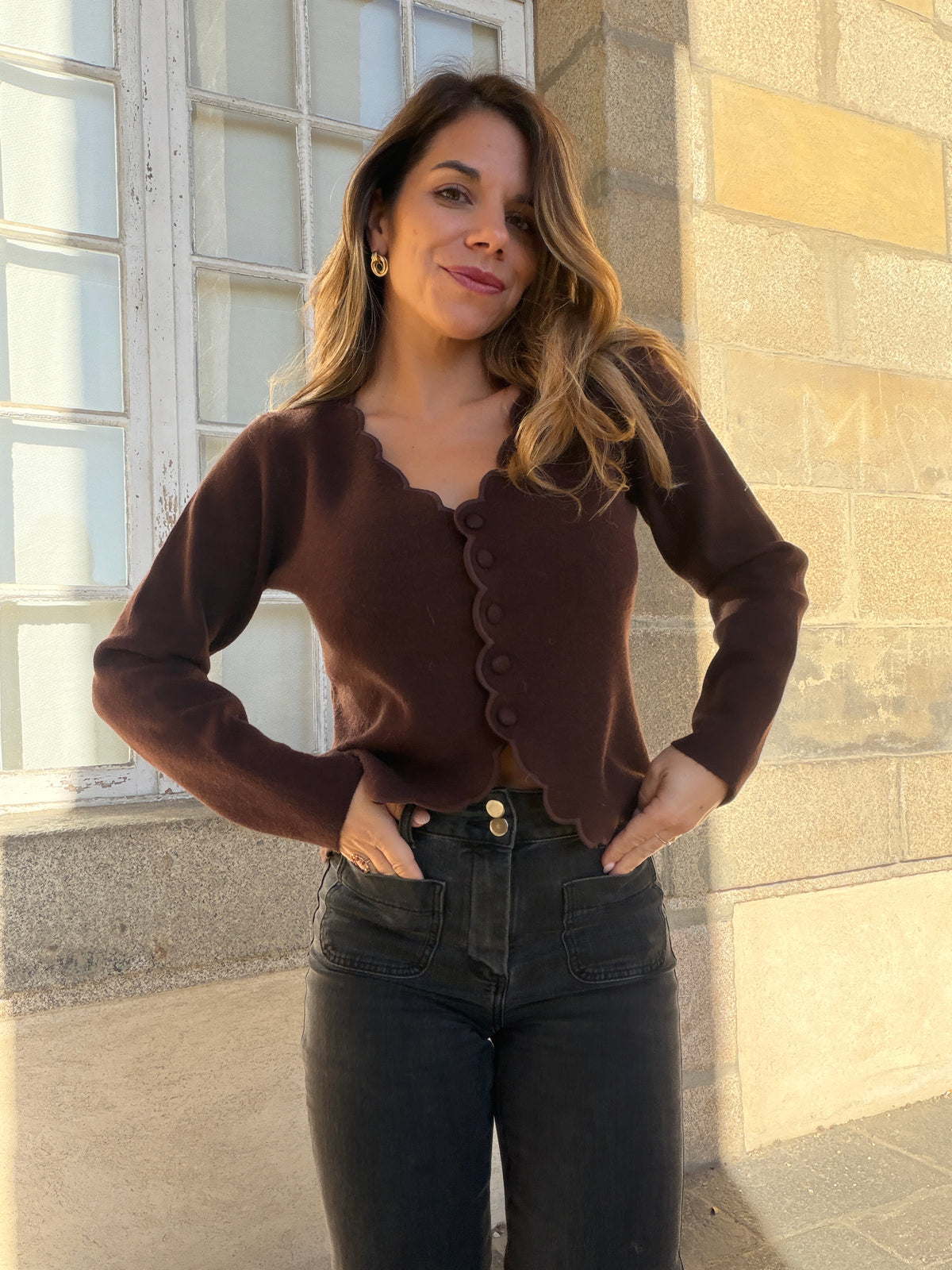 Cardigan Constance chocolat