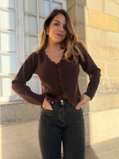 Cardigan Constance chocolat