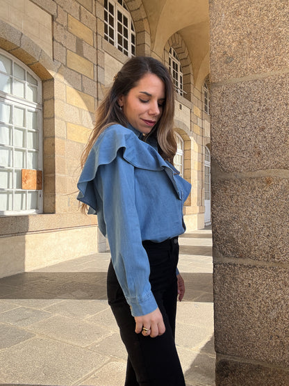 Blouse en denim Agathe