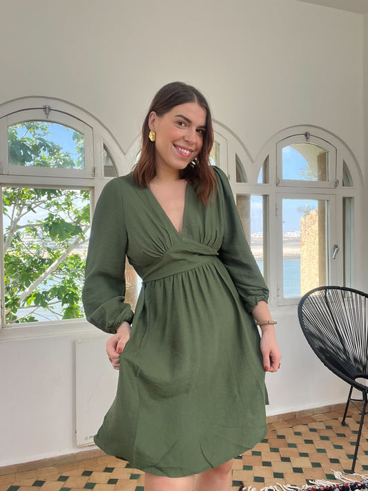 Robe Elena kaki