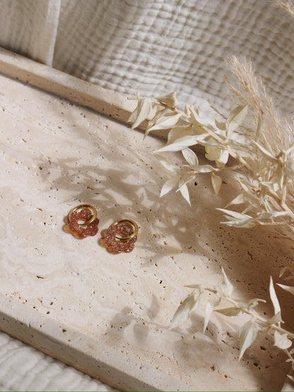Boucles d'oreille Fleur Sparkling