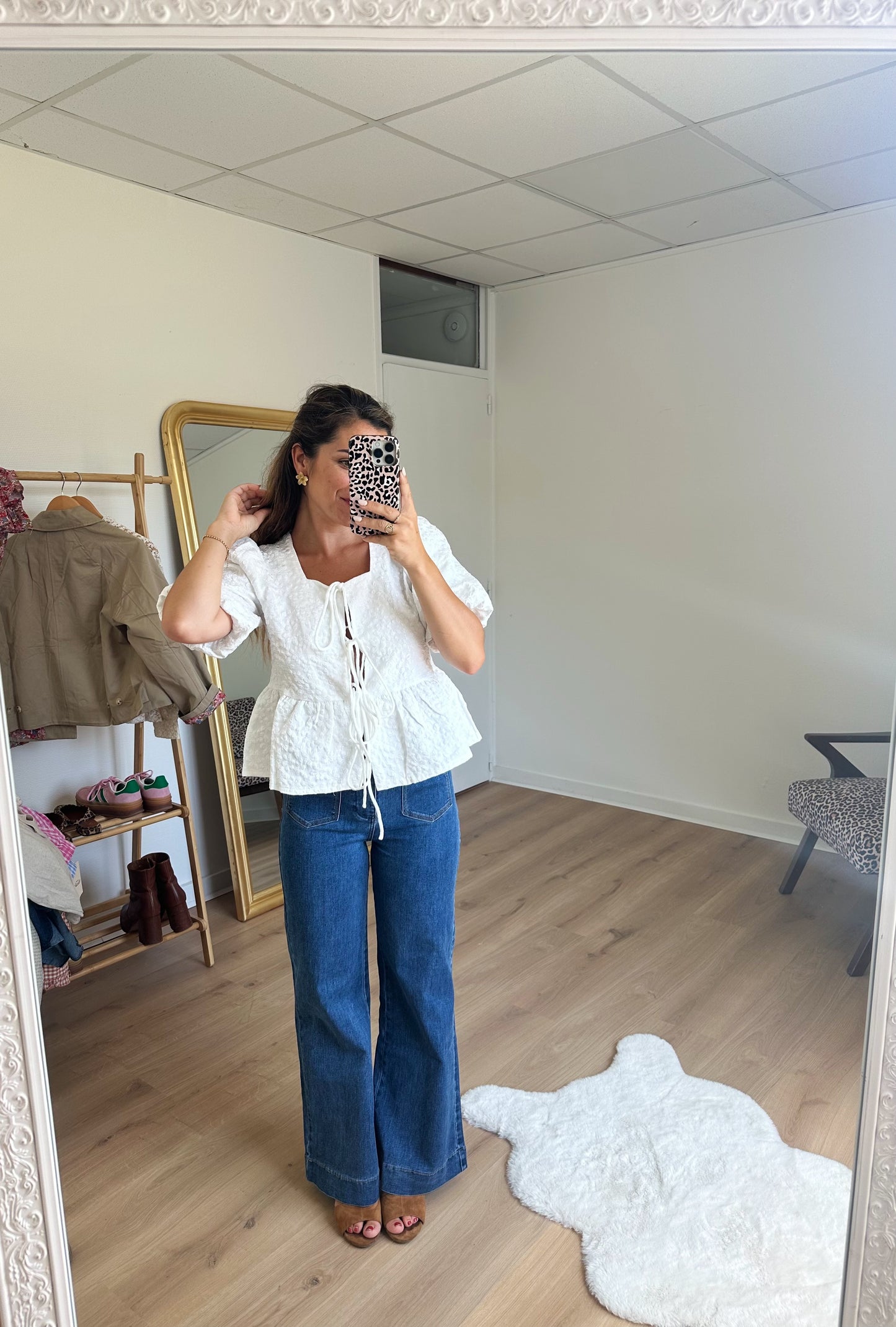 Blouse péplum blanche Giulia