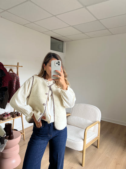 Gilet berger vichy Colette