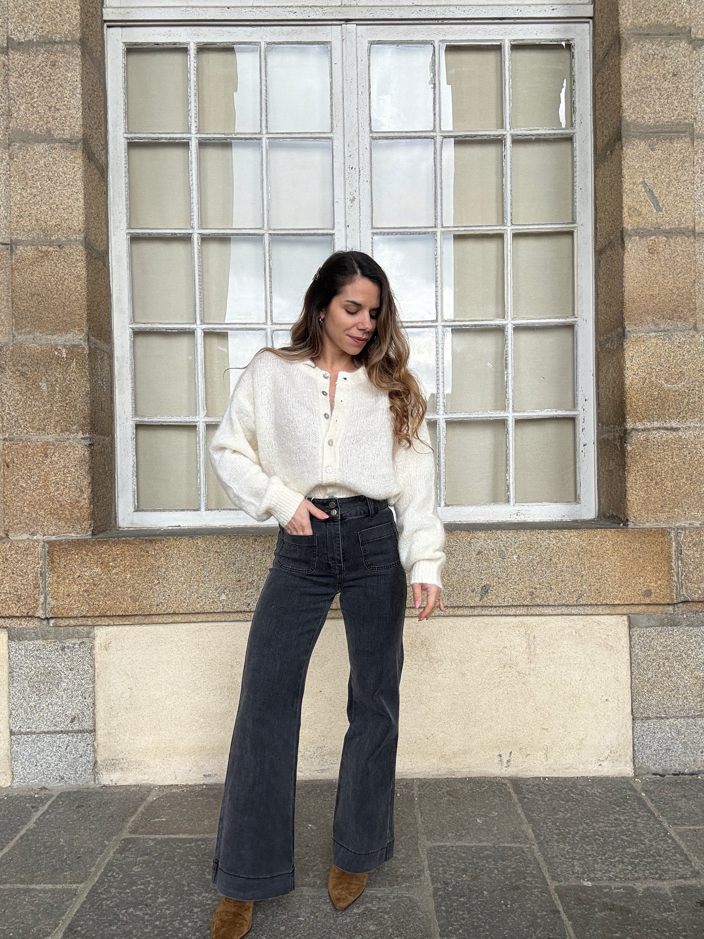 Cardigan Garance écru