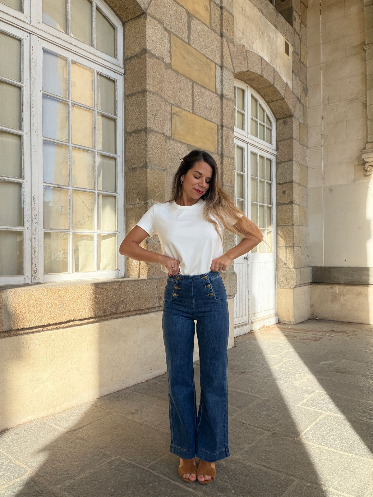 Jean Victorine denim foncé