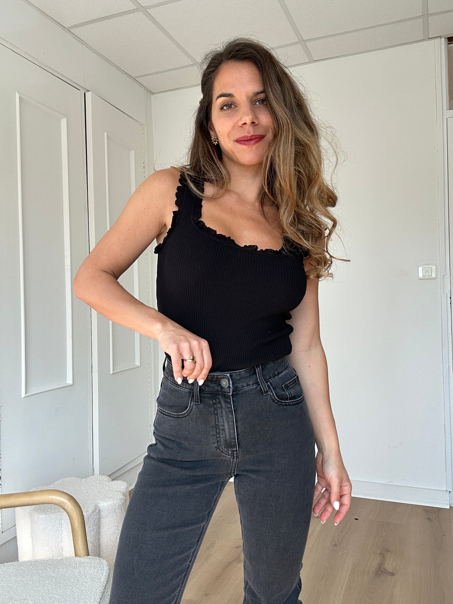 Jean Maryline gris anthracite