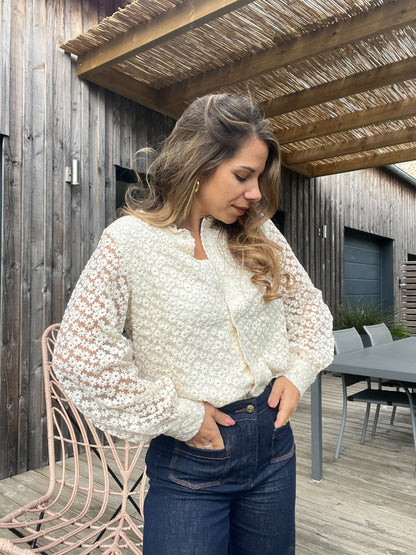 Blouse brodée Isaure