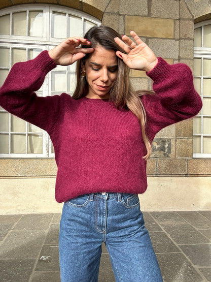 Pull Anna bordeaux