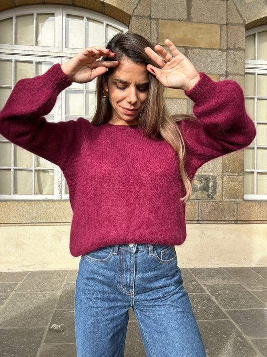 Pull Anna bordeaux