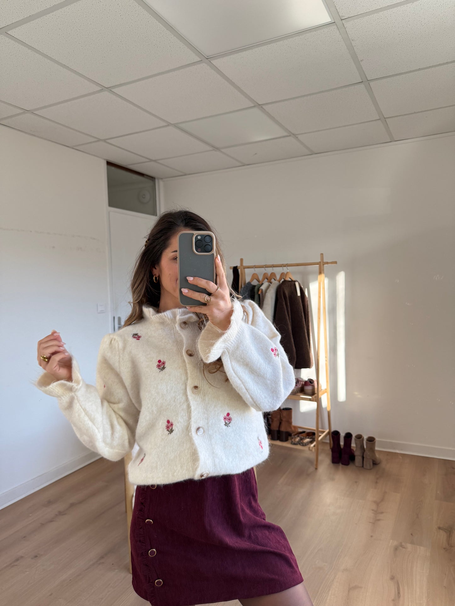 Cardigan fleuri Anna