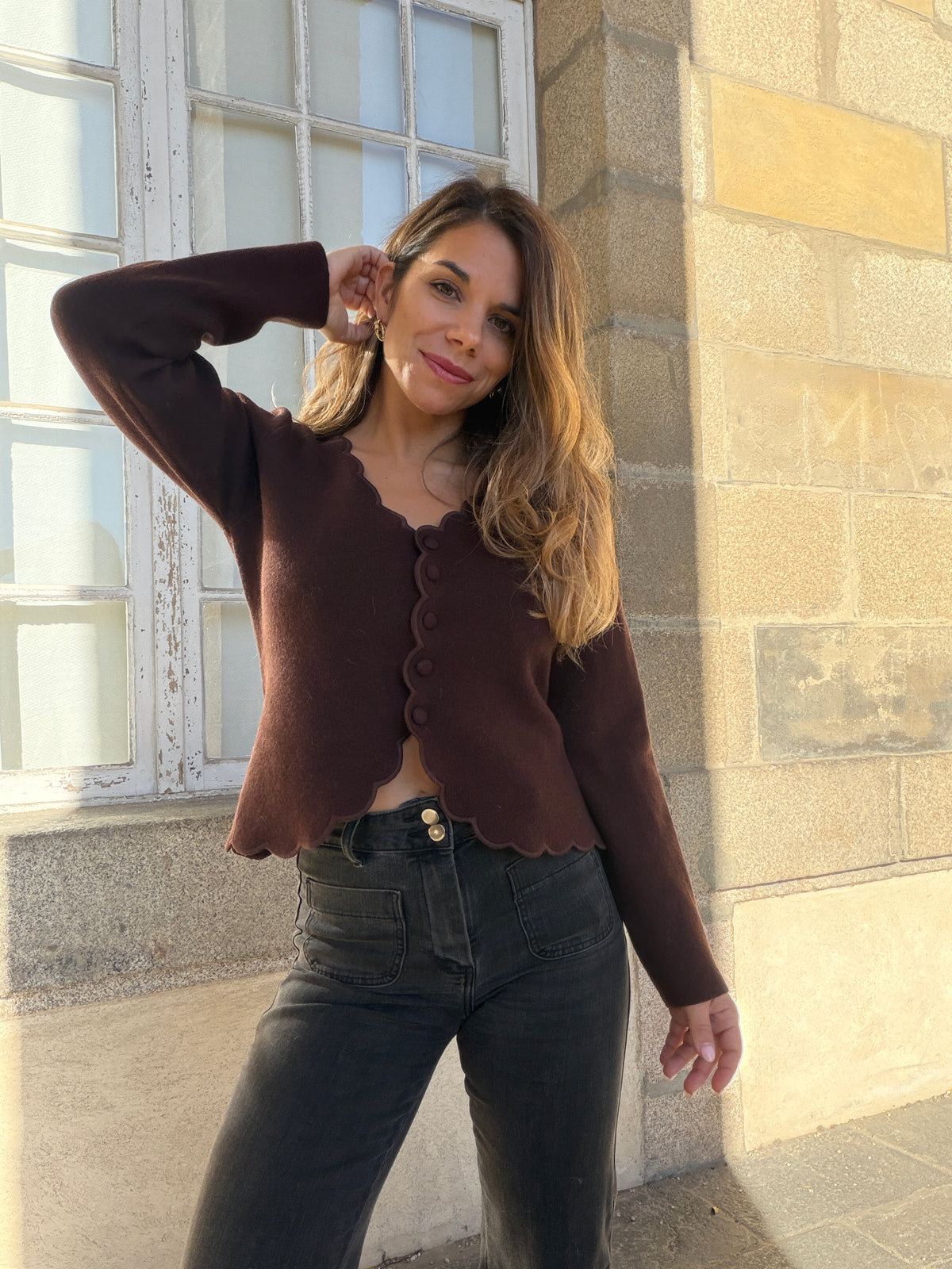 Cardigan Constance chocolat