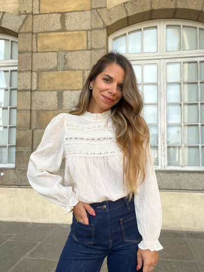 Blouse écrue Hortense
